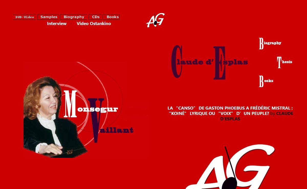 MONSEGUR VAILLANT WEBSITE ** ADG-PARIS 2010