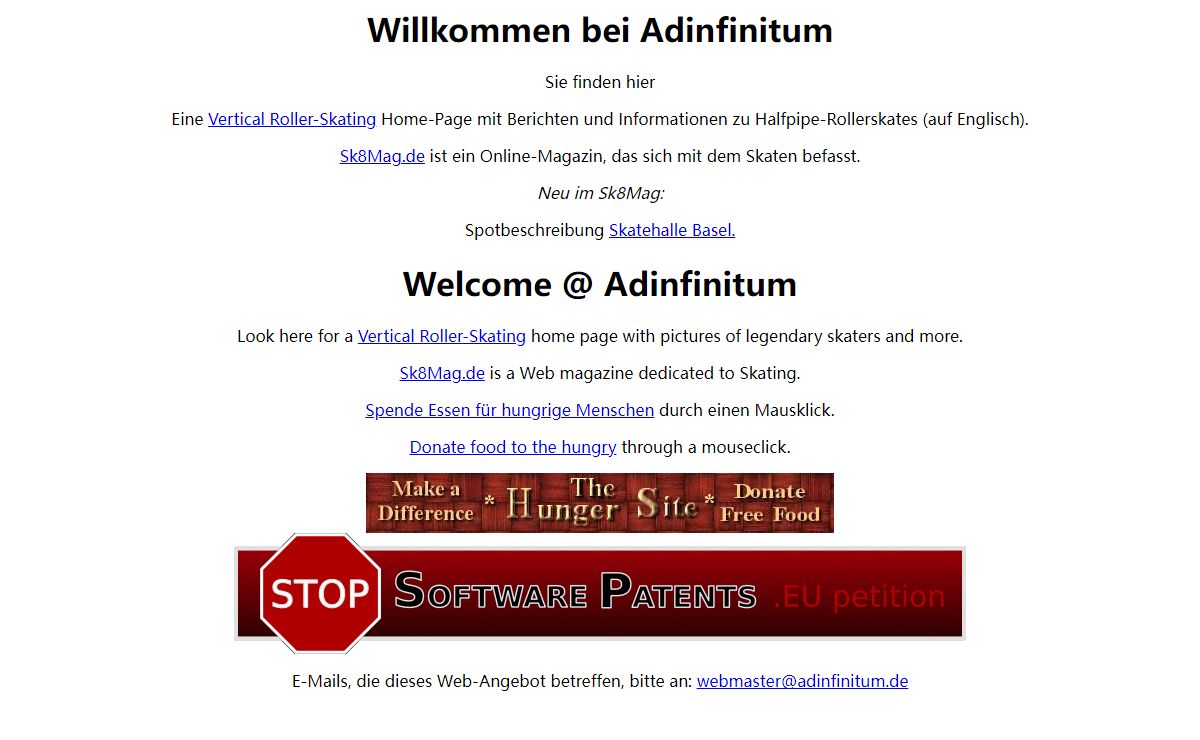 Willkommen bei Adinfinitum