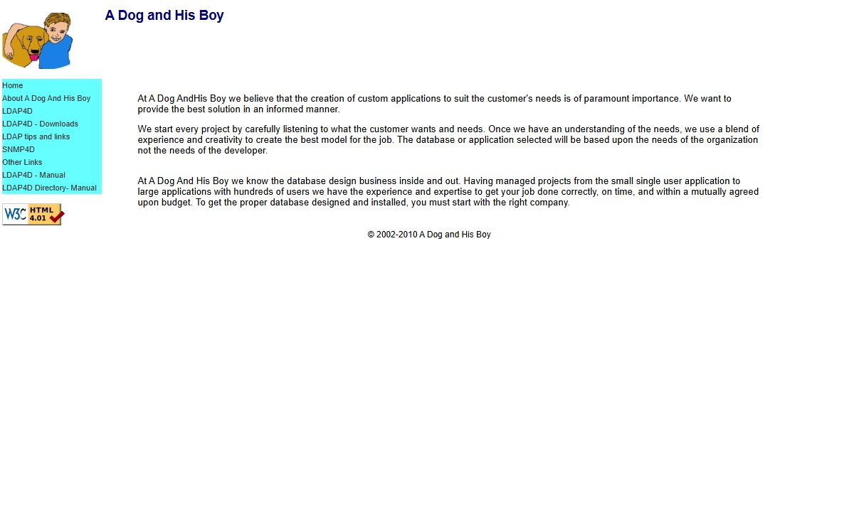 A Dog and His Boy - Home of LDAP4D