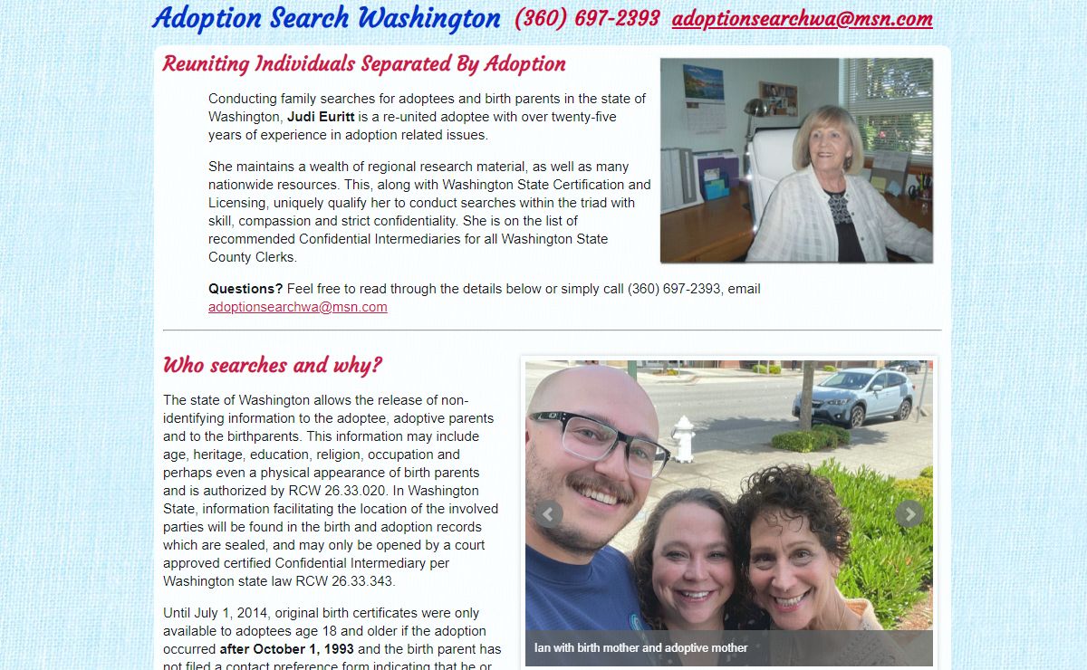 Adoption Search Washington