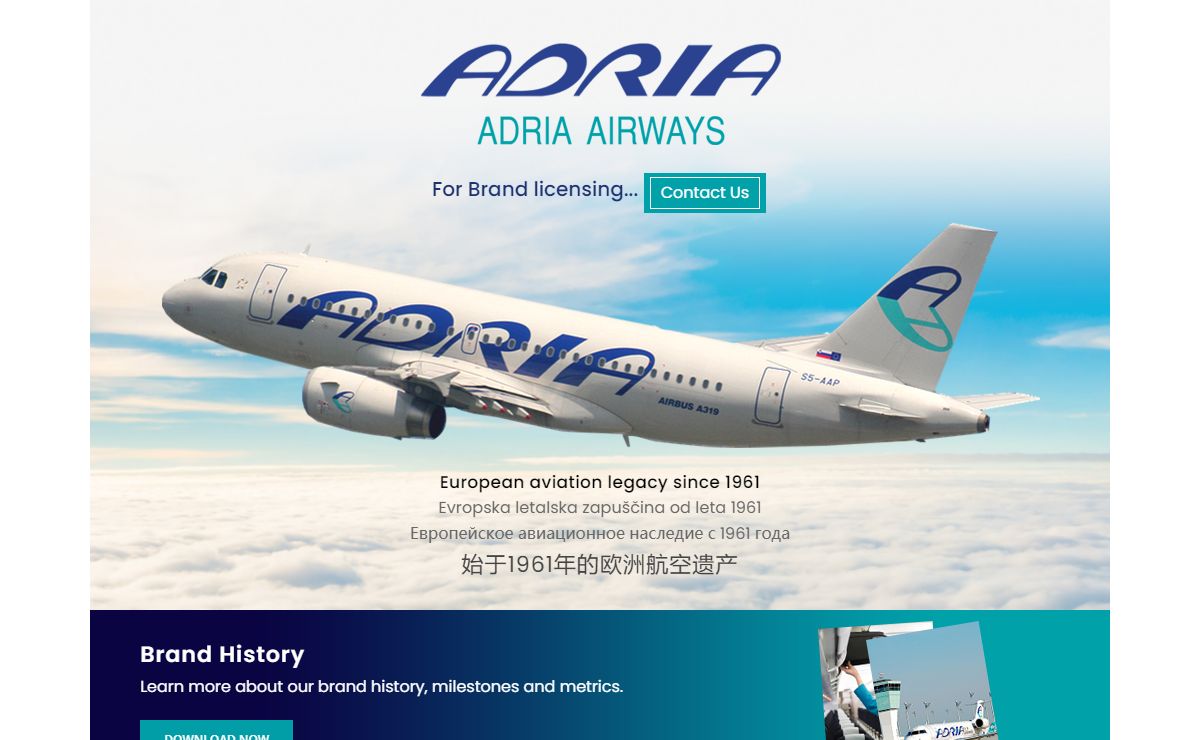 Adria Airways | Yesterday. Tomorrow.