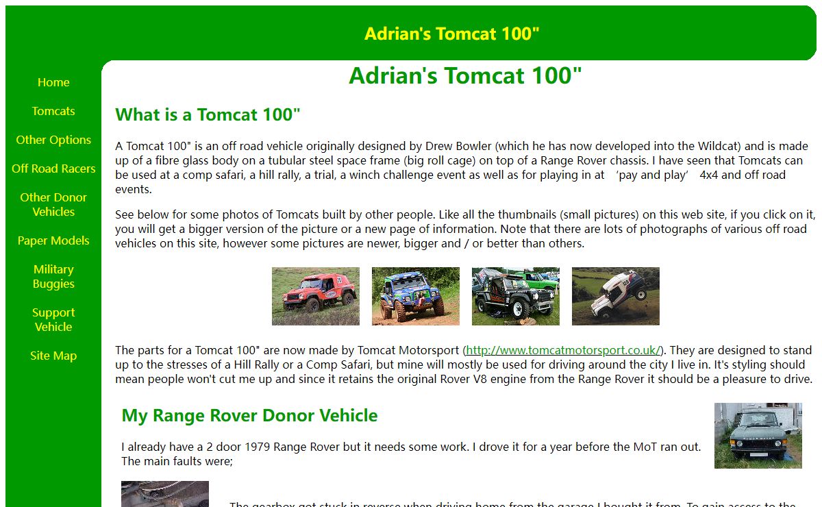 Welcome to Adrian's Tomcat 100"