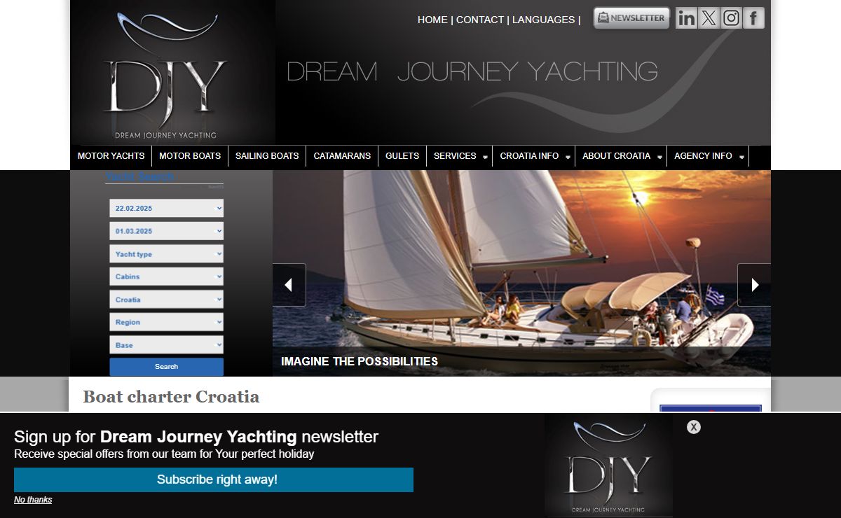 Boat charter Croatia: luxury yachts, gulets, sailing boats, catamarans