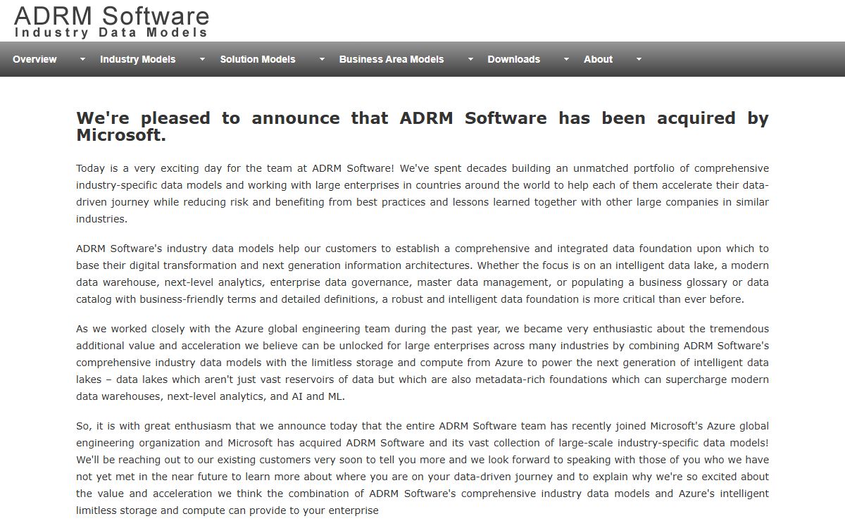 ADRM Software | Industry Data Models