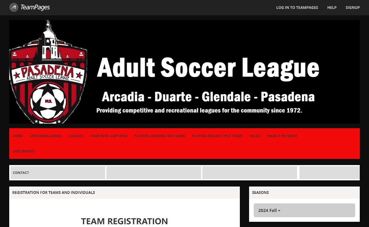 TeamPages: Adult Soccer League - Adult Soccer League