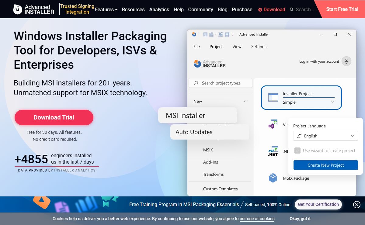 Free Windows Installer - MSI Installer Tool - Advanced Installer