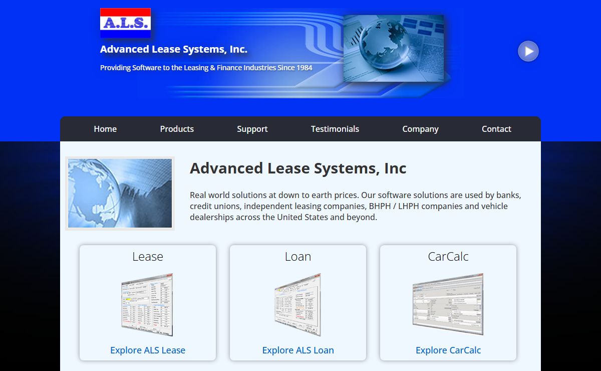 A.L.S. | Providing Software to the Leasing & Finance Industries Since 1984