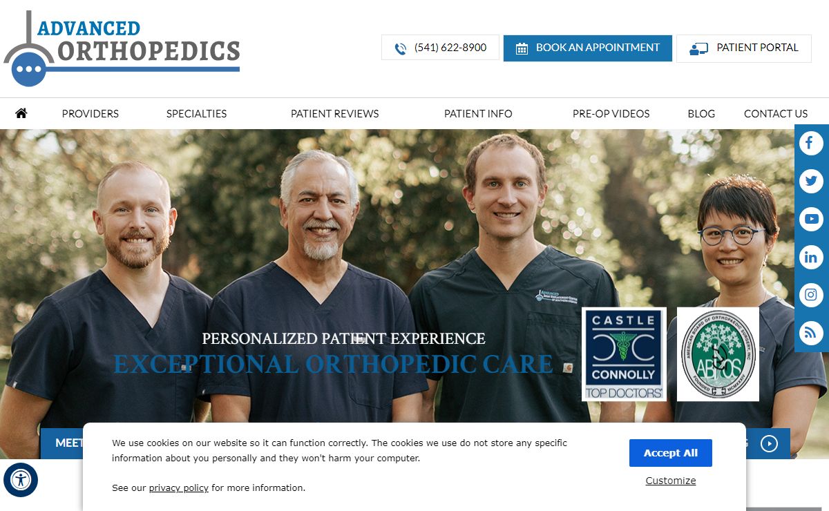 Advanced Orthopedics | Joint Replacement Surgeon Medford, OR