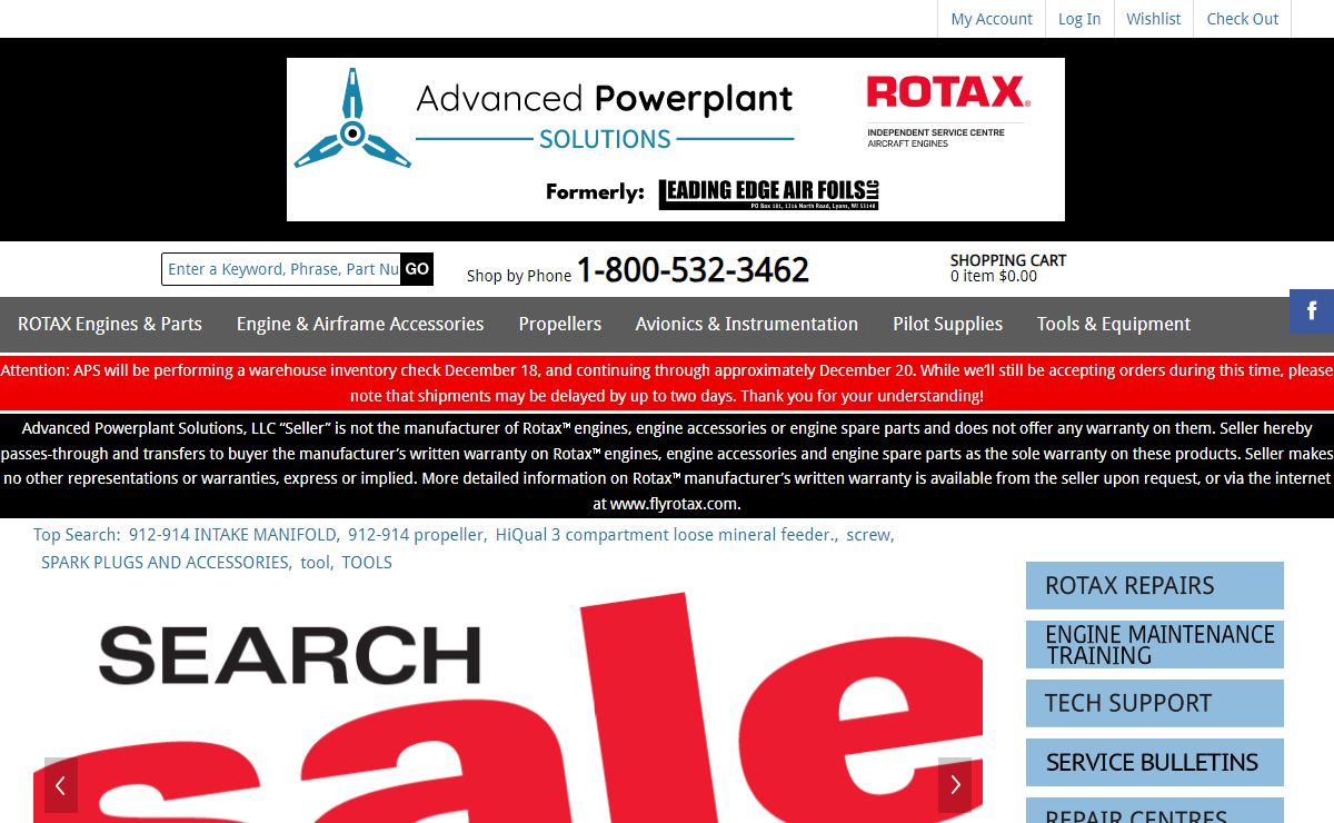 Advanced Powerplant Solutions - ROTAX Engines Parts & Services - Maintenance, Overhaul, Repair