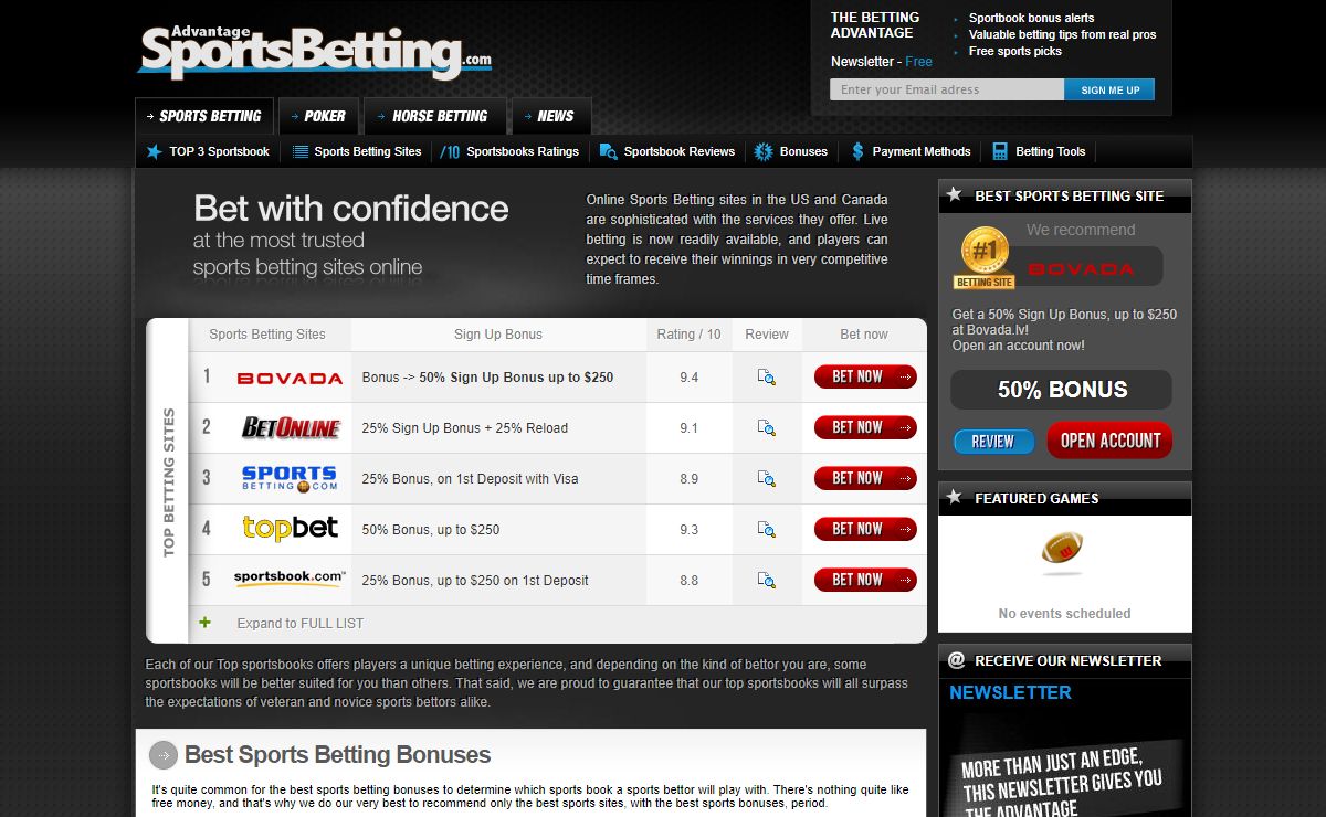 Sports Betting : The Best Bonus and Online Sportsbetting Bonuses