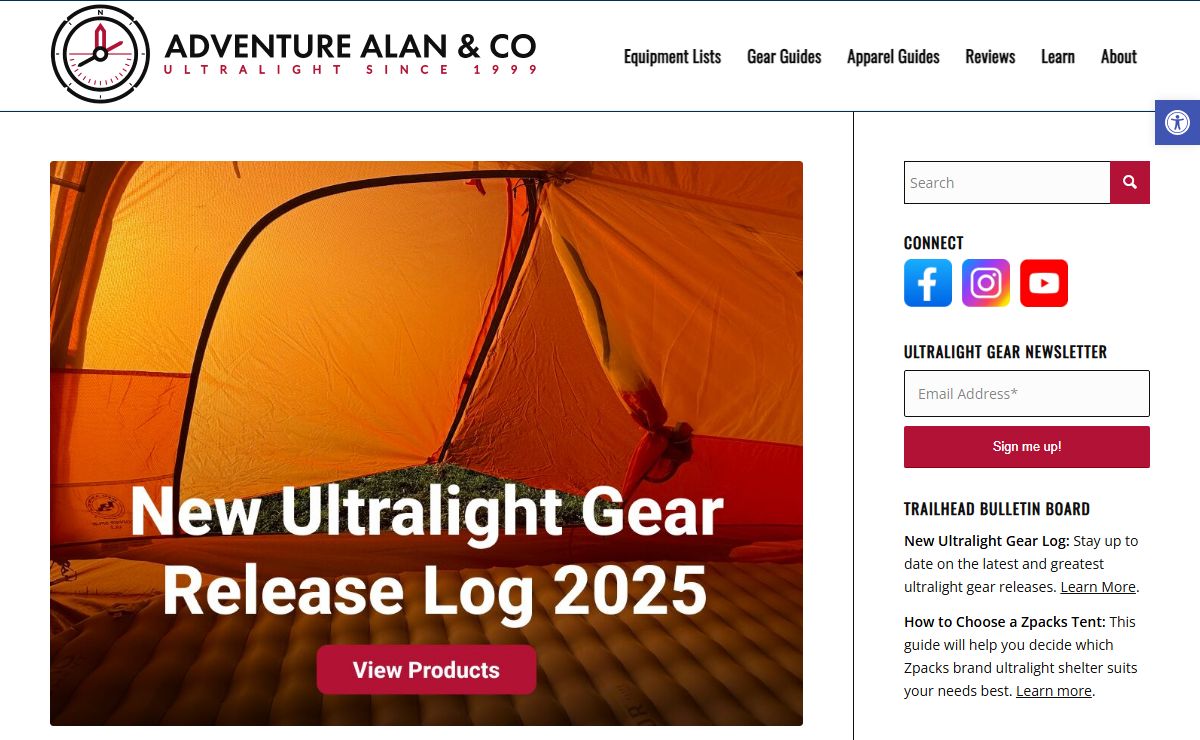 Ultralight Backpacking Since 1999 - Adventure Alan & Co