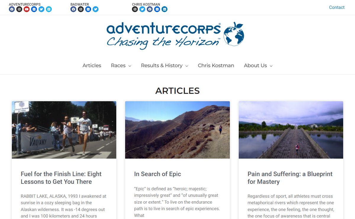 Home - Adventurecorps - Chasing The Horizon
