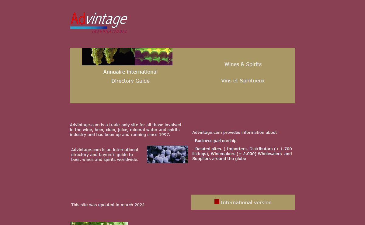 The wine and spirit industry worldwide