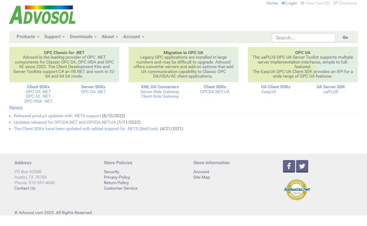 Toolkits for the .NET OPC UA/DA/HDA/AE server/client developer