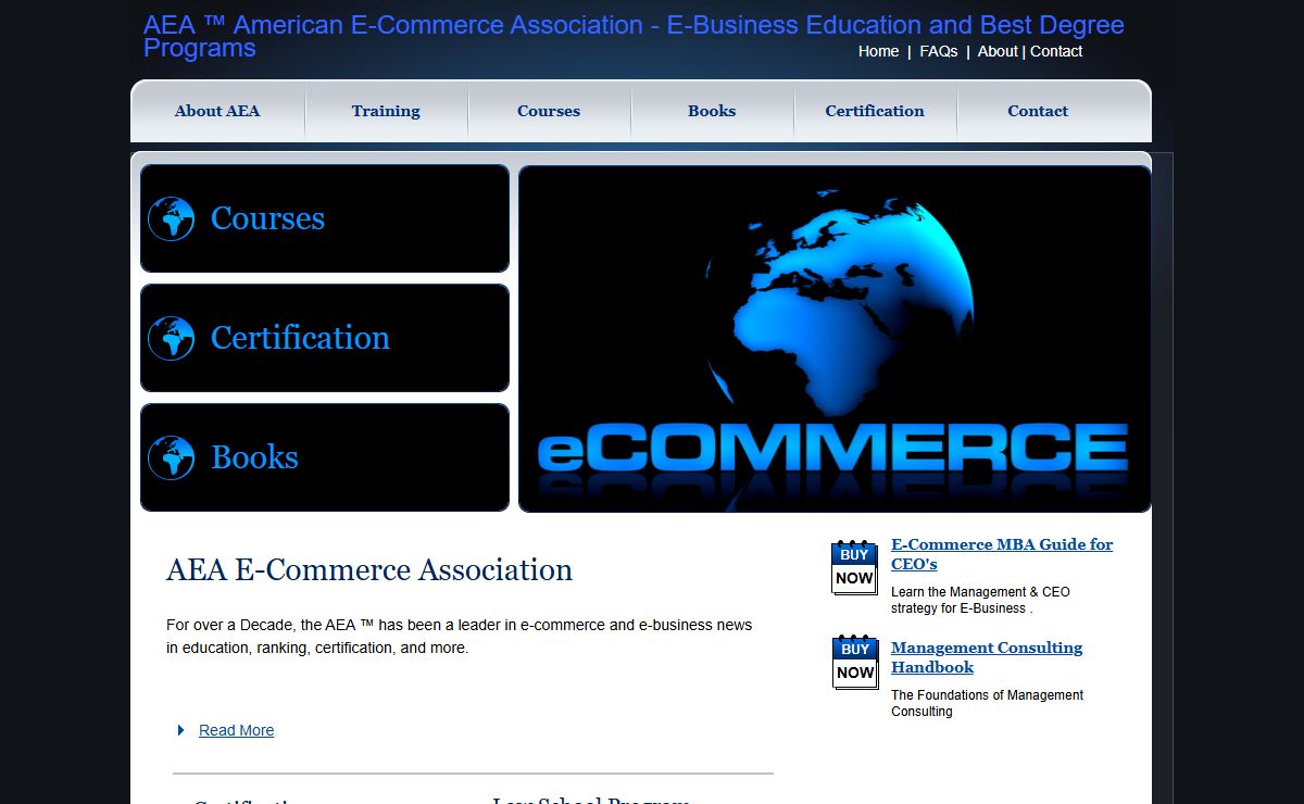 American e-Commerce Association Certification ecommerce diploma ebusiness degrees project management Cybercrime AML Courses certified education training books MBA degree diplomas certificates tax intellectual property ip law ebusiness project management management consulting