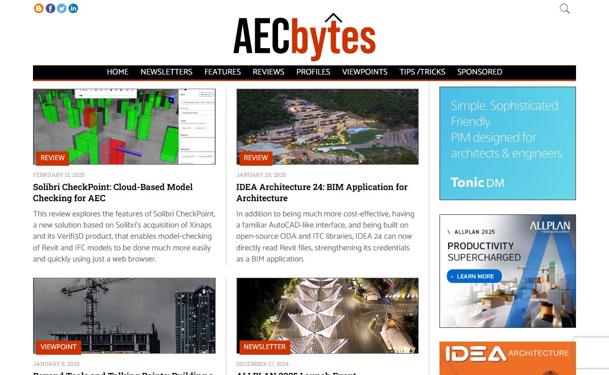 AECbytes: Analysis, Research, and Reviews of AEC Technology