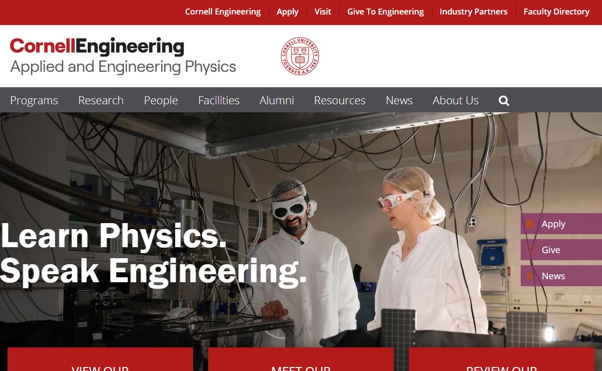 AEP | School of Applied & Engineering Physics