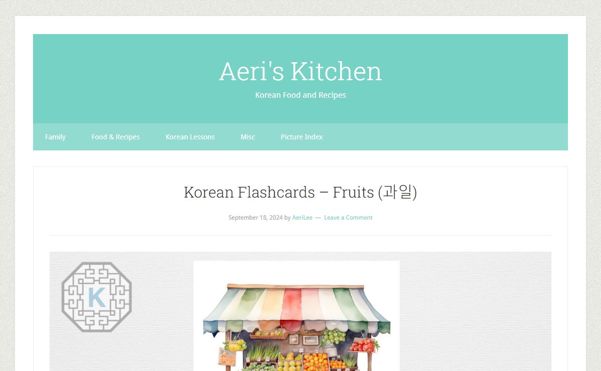 Aeri’s Kitchen – Korean Food and Recipes