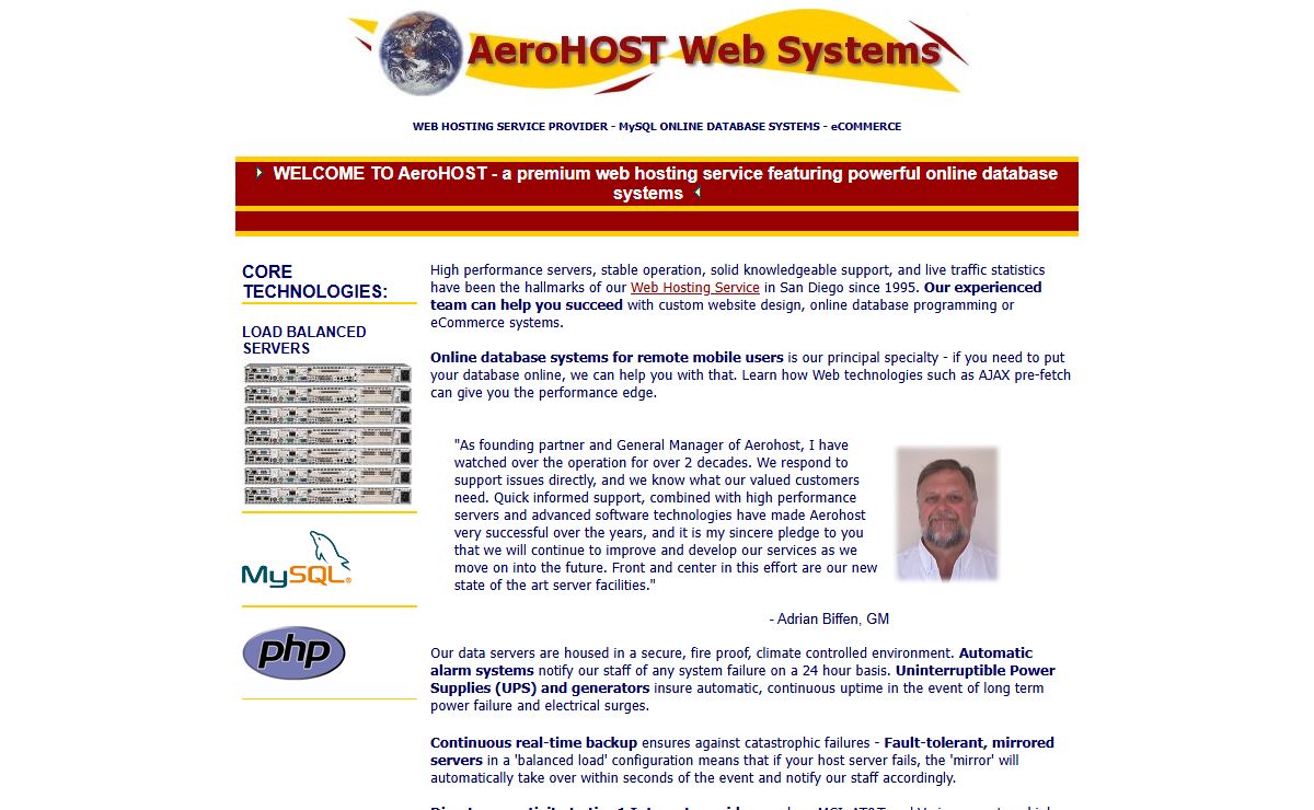 Apache Online Database Web hosting - MySQL, PHP