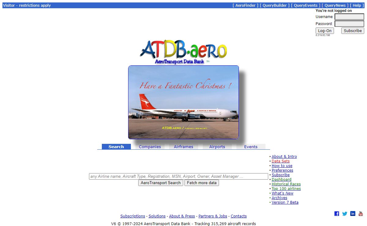 ▷▷ AeroTransport Data Bank