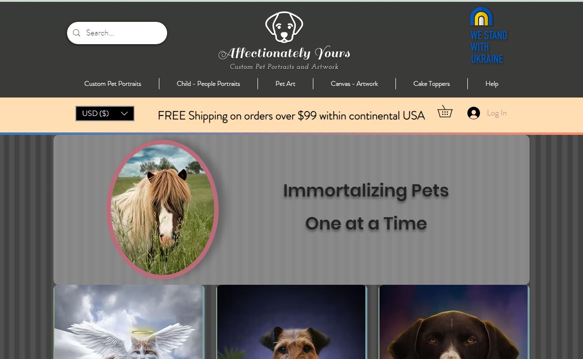Affectionately Yours Custom Pet Portraits - Custom Child Portraits
