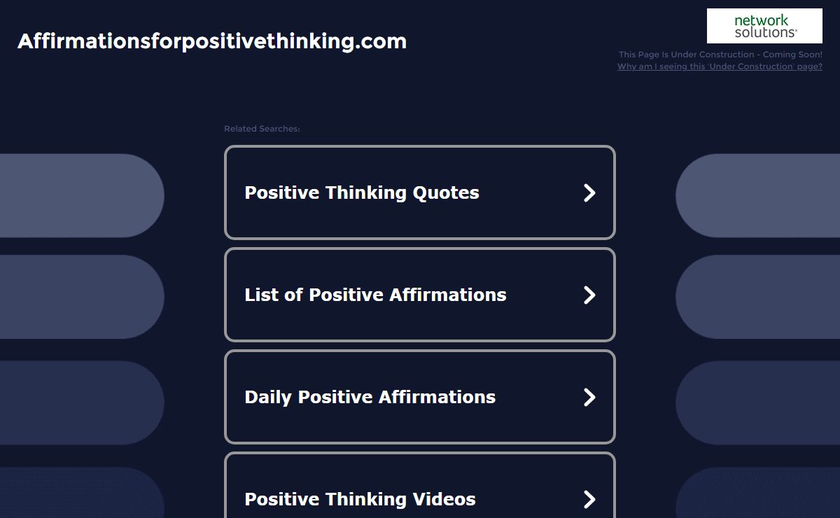 Affirmationsforpositivethinking.com