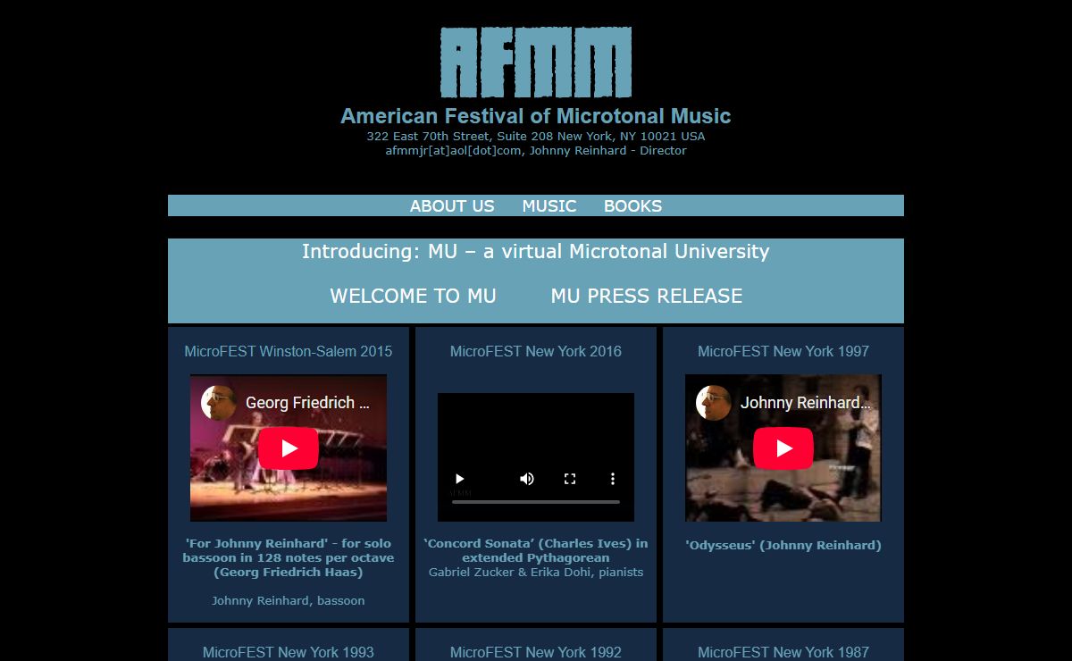AFMM: American Festival of Microtonal Music