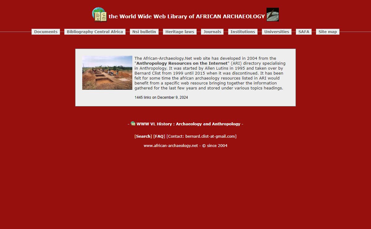 WWW VL African Archaeology