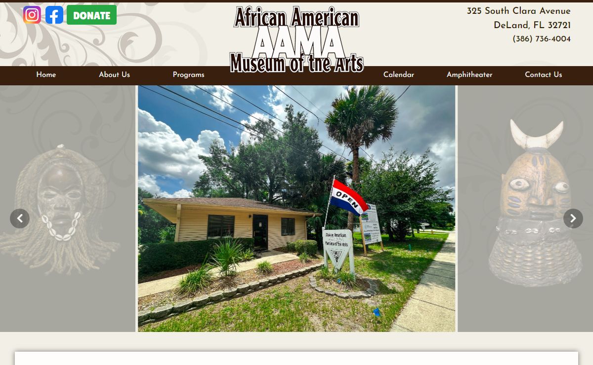 African American Museum of the Arts – Founded in 1994 in historic DeLand, Florida