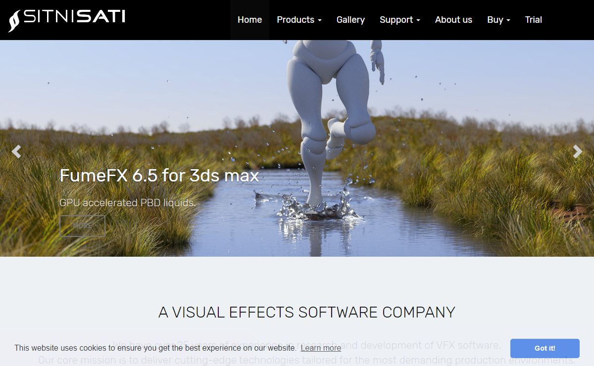 Sitni Sati : Visual Effects Plugins for 3ds Max and Maya : FumeFX, AfterBurn, DreamScape