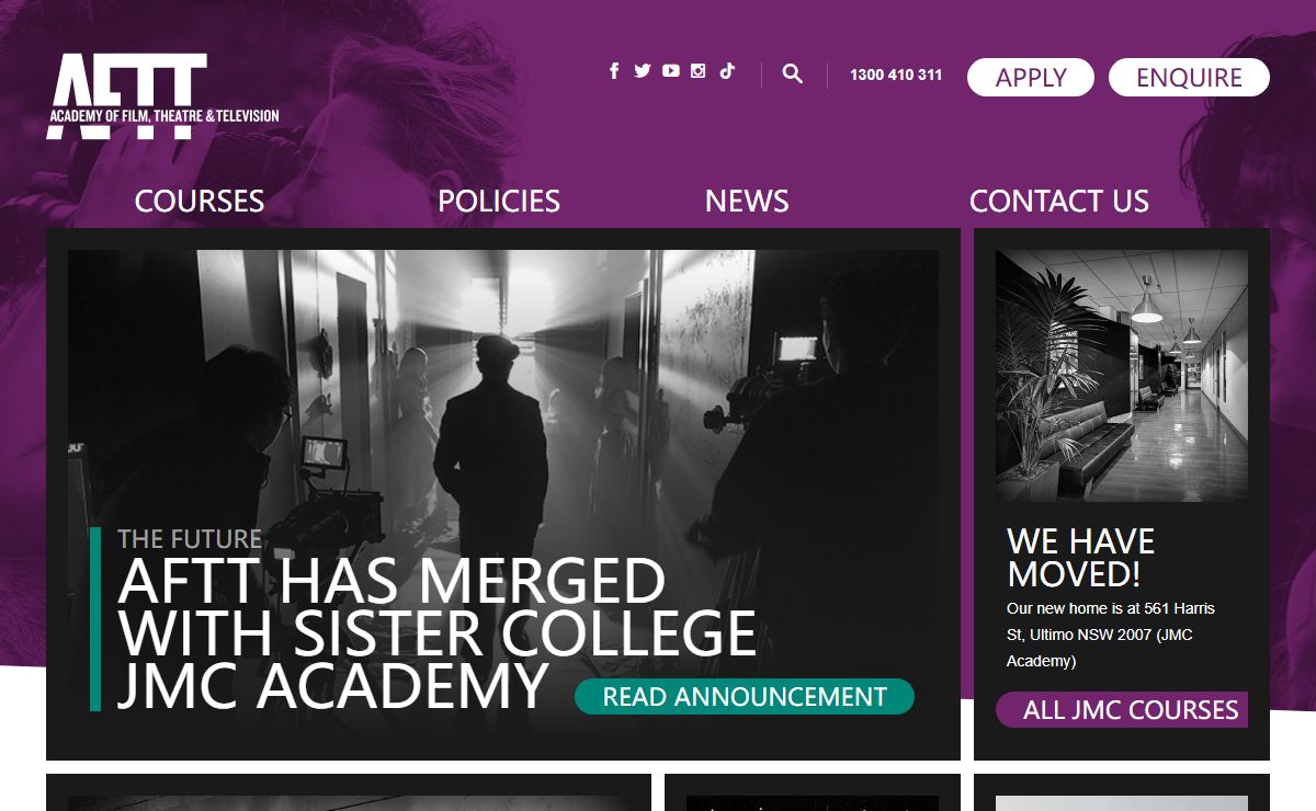 AFTT - Academy of Film, Theatre and Television - Sydney, Australia