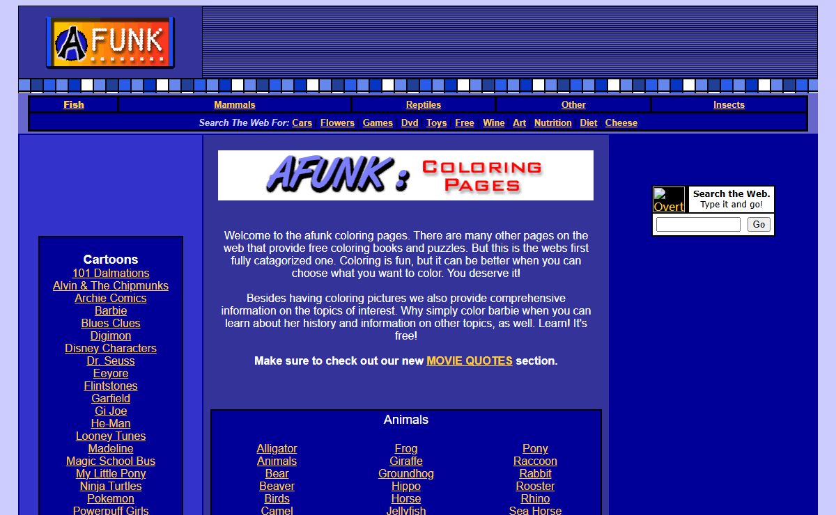 AFUNK.COM - COLORING WORLD & KIDS SITE