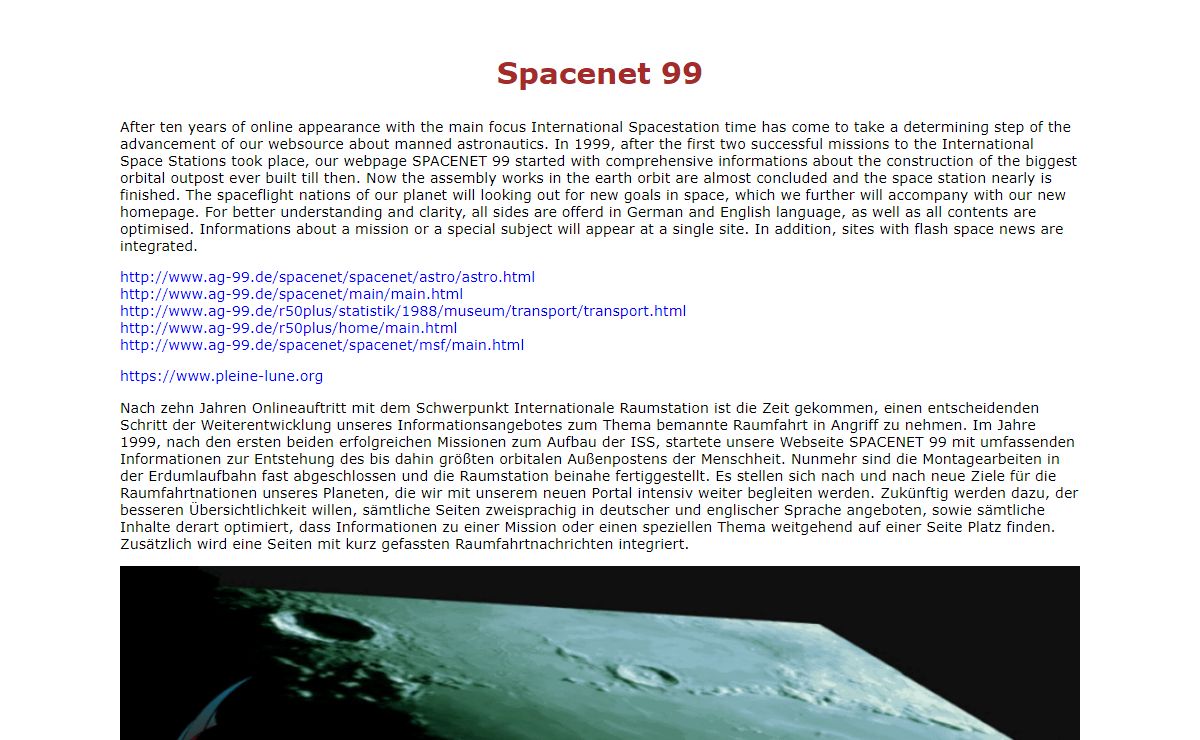 Spacenet 99 - Full Moon