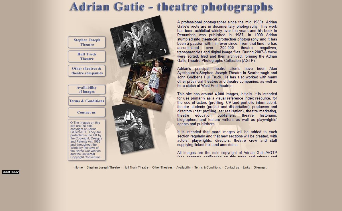 Adrian Gatie Theatre Photographs