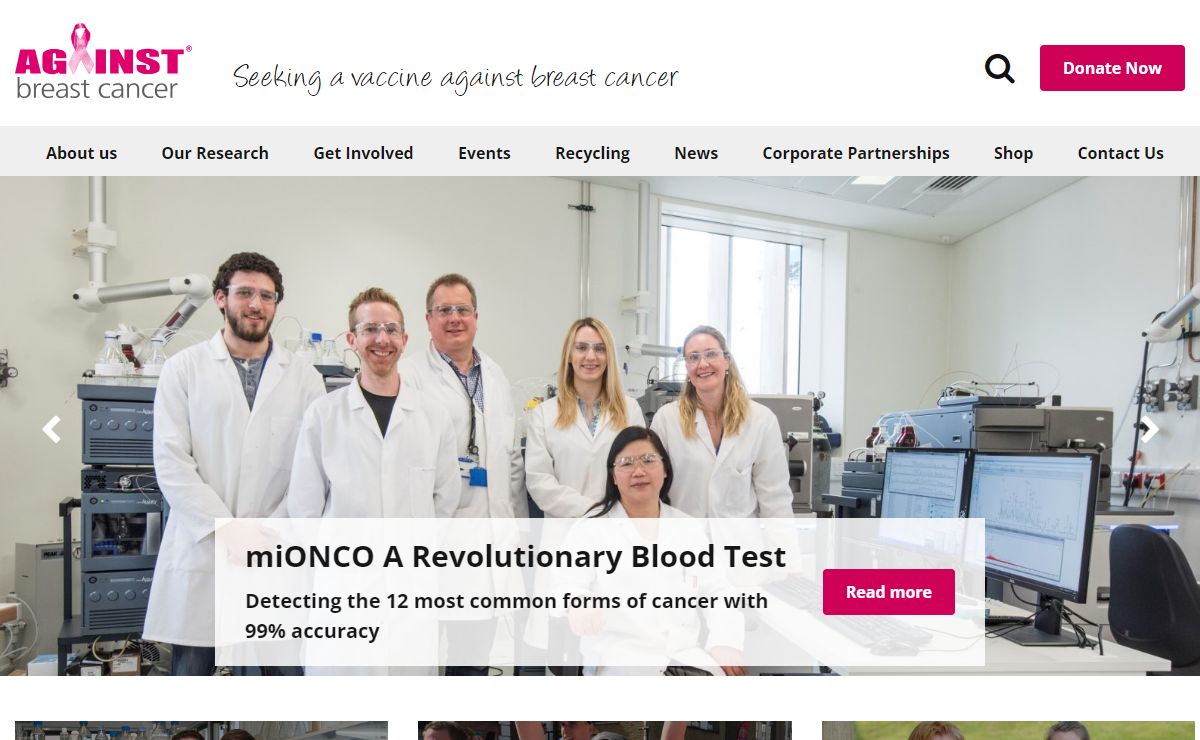 Against Breast Cancer | Breast Cancer Research Charity