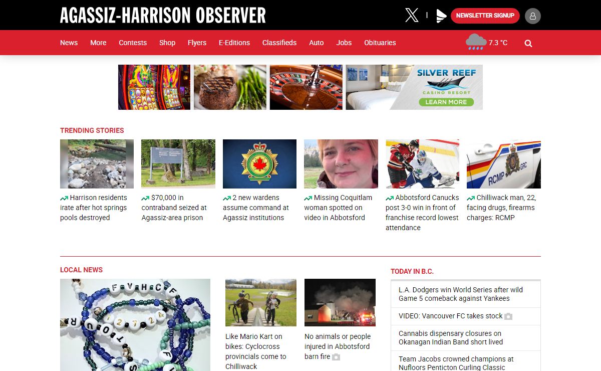 Welcome to the Agassiz-Harrison Observer - Agassiz-Harrison Observer