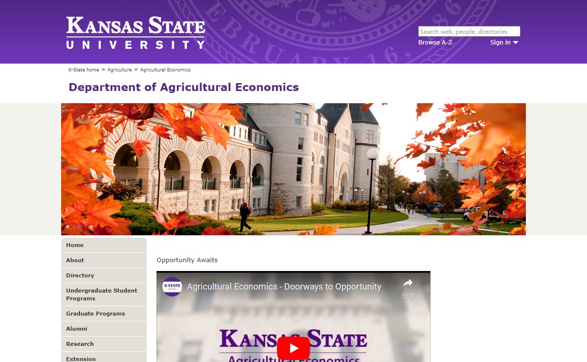 Agricultural Economics | Kansas State University