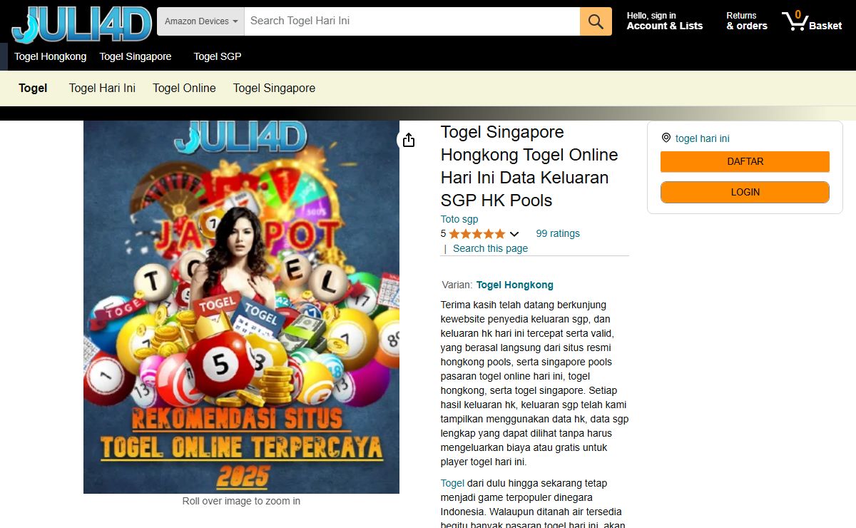 Togel Singapore Hongkong Togel Online Hari Ini Data Keluaran SGP HK Pools