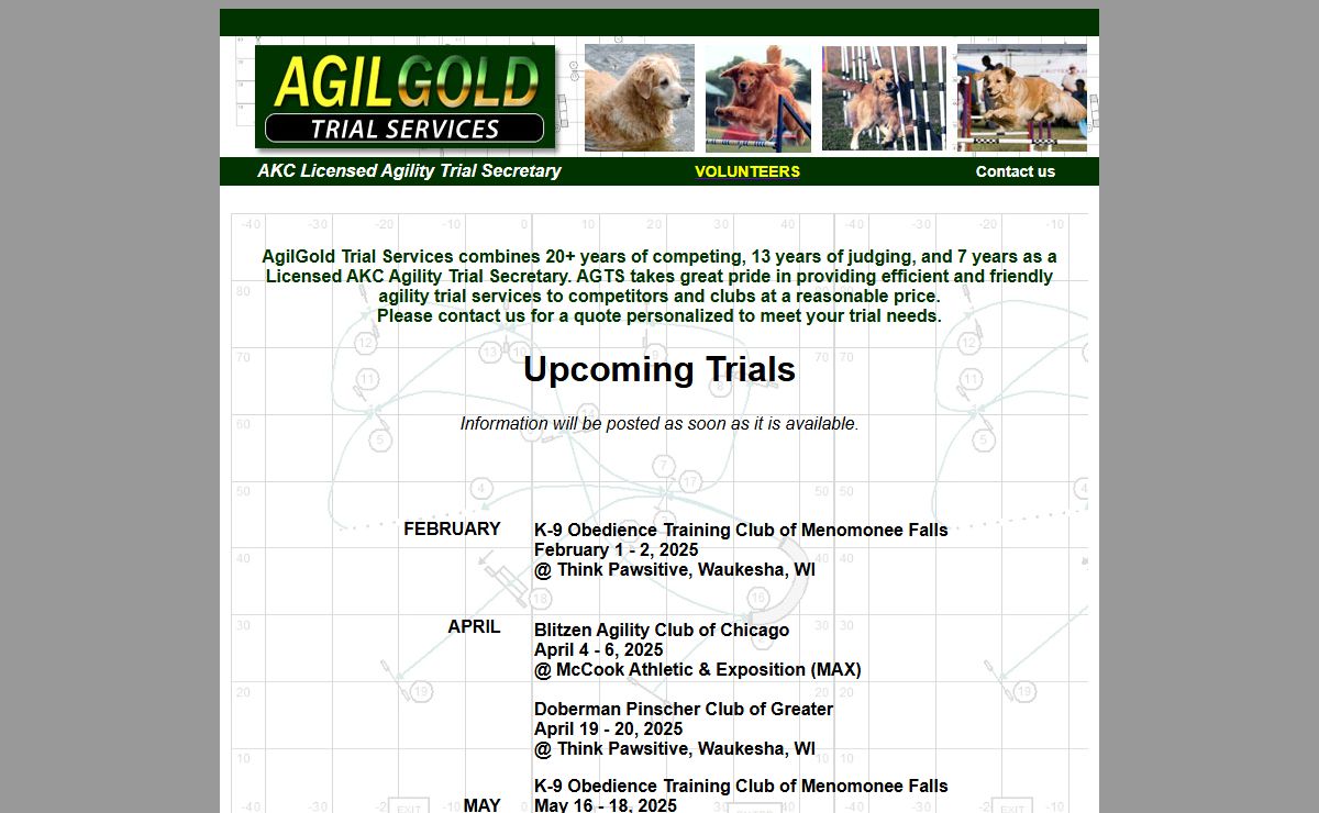 Agilgold Agility Trial Secretary Services