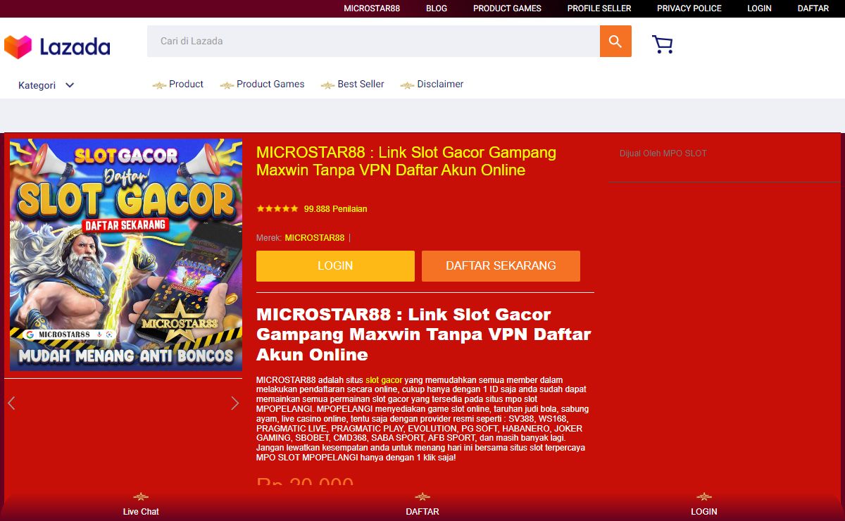 MICROSTAR88 : Link Slot Gacor Gampang Maxwin Tanpa VPN Daftar Akun Online