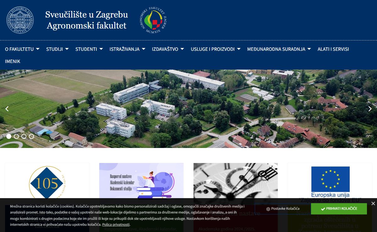 Sveučilište u Zagrebu Agronomski fakultet