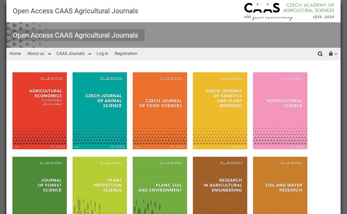 Open Access CAAS Agricultural Journals