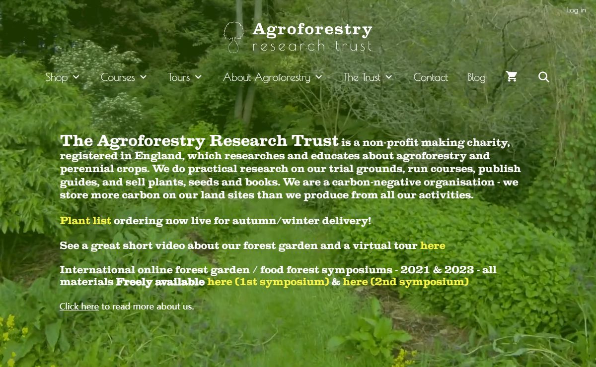 The Agroforestry Research Trust – | Forest Gardening | Fruit Trees | Nut Trees | Perennial Vegetables |