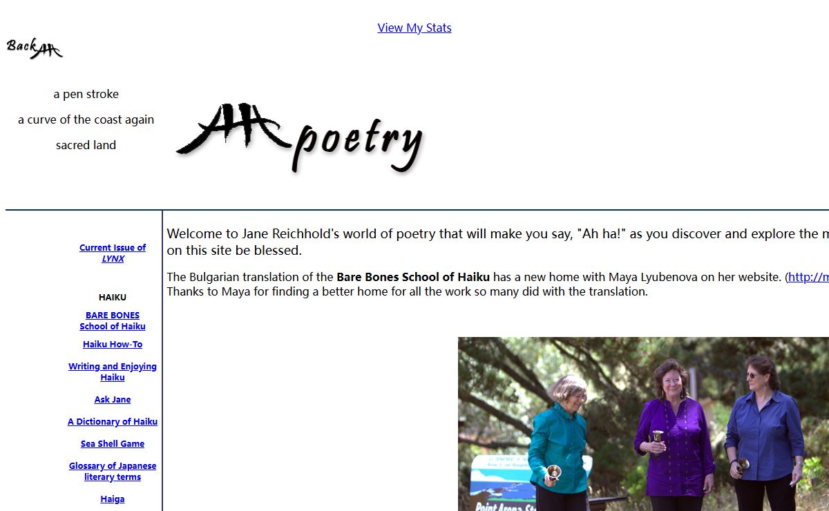 Homepage of AHApoetry.com