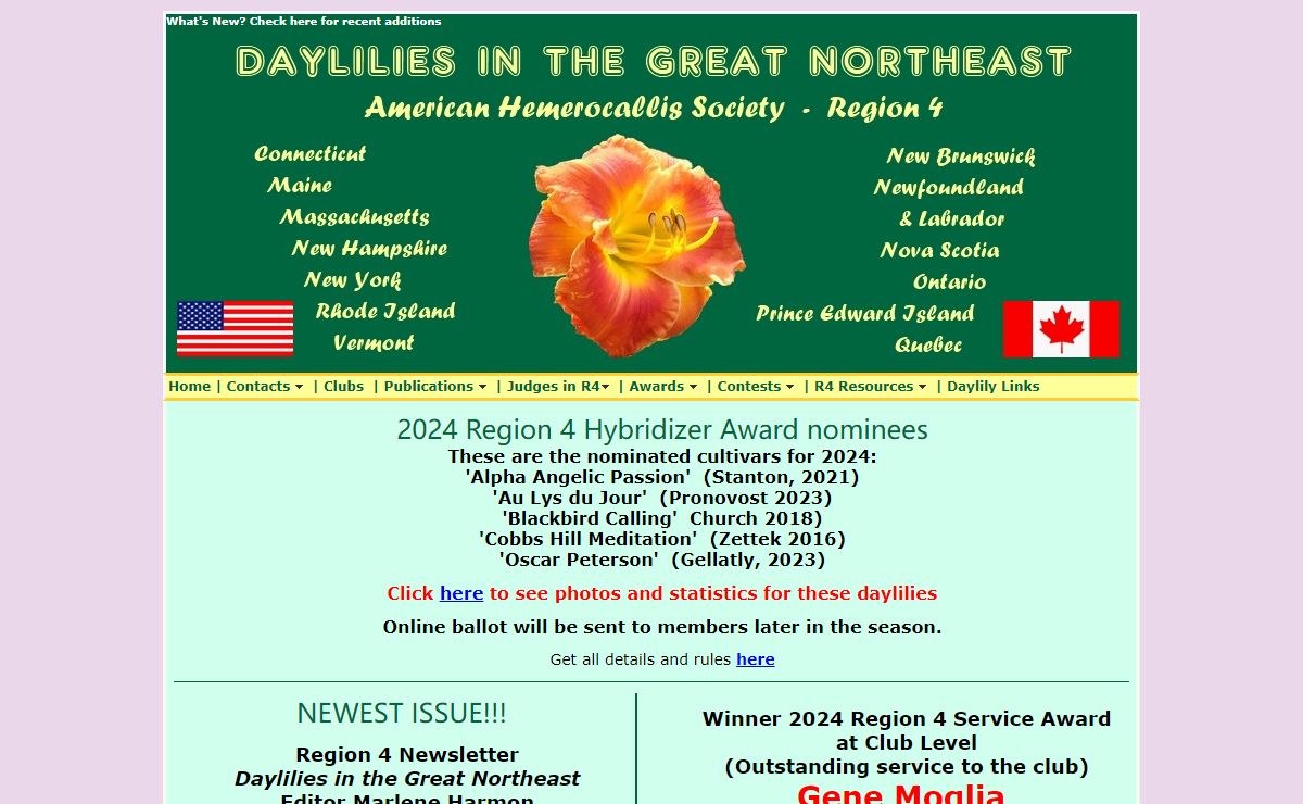 Region 4 American Hemerocallis Society - Great Northeast