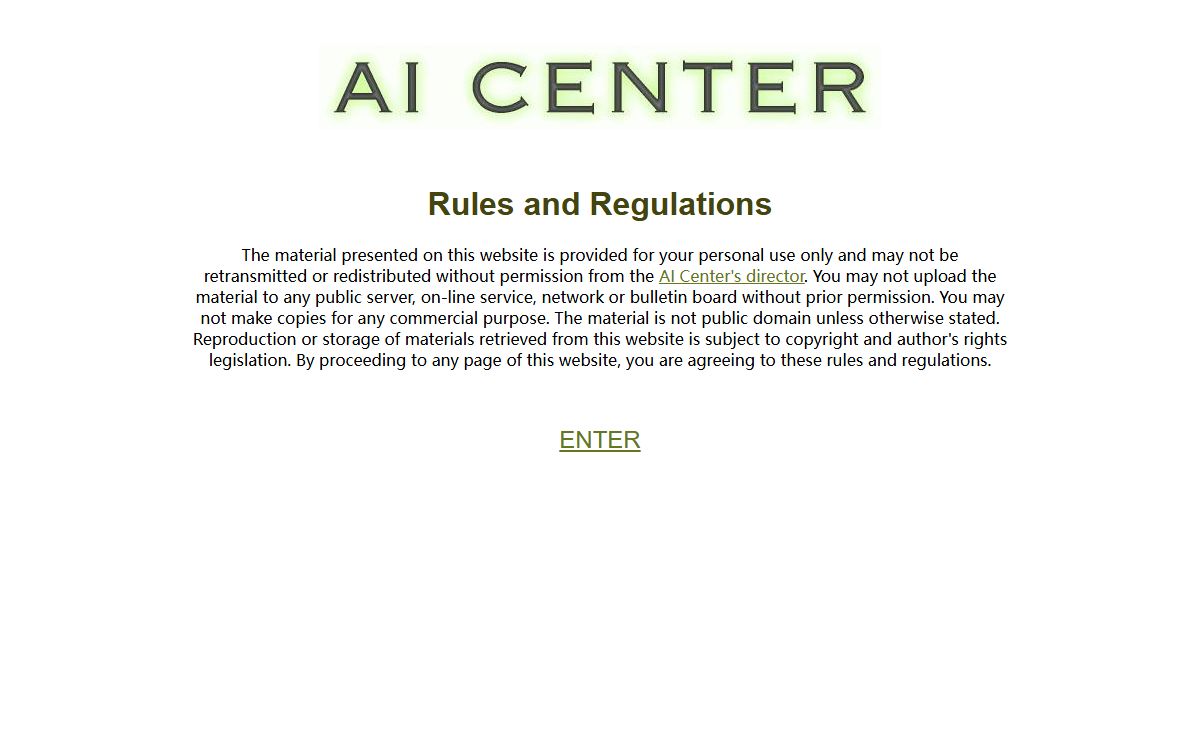 AI Center - Home Page