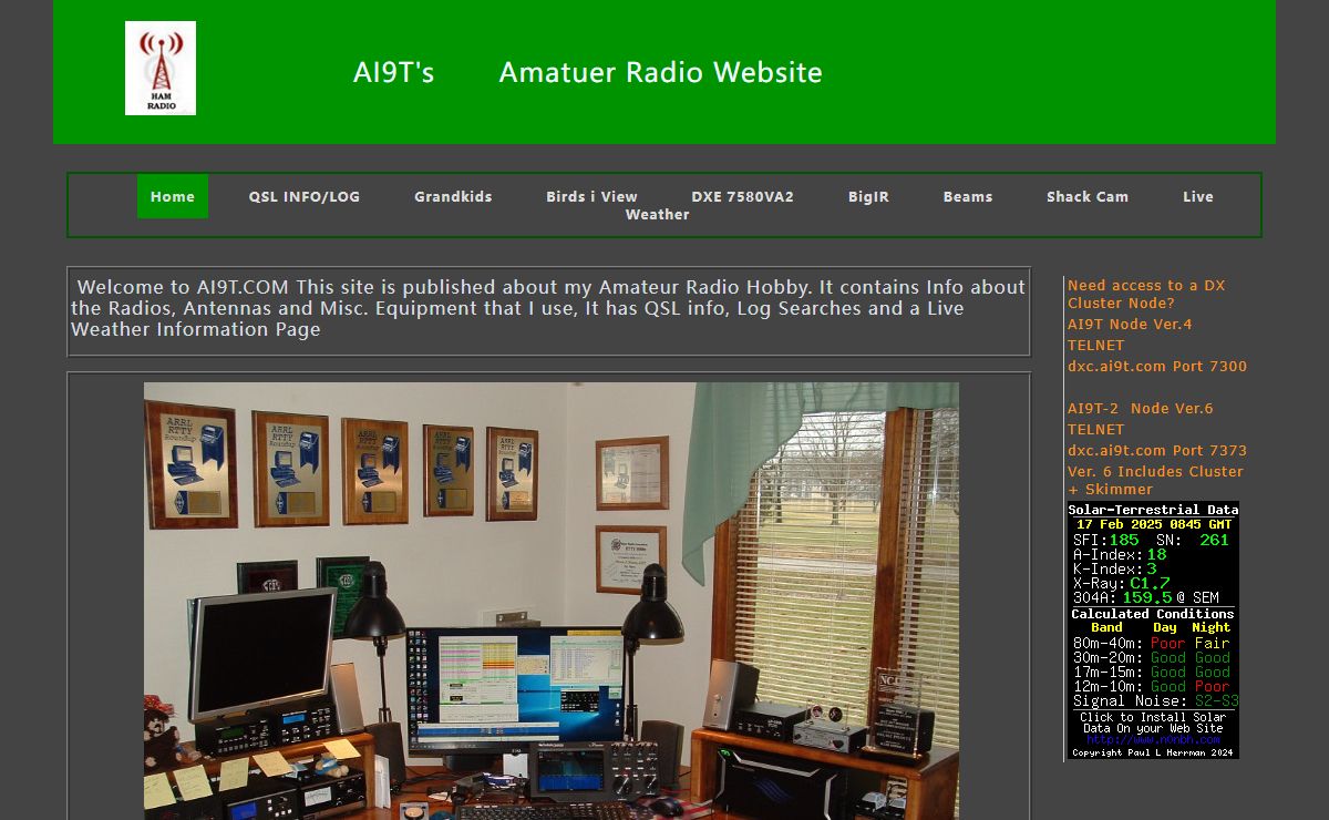 AI9T Amatuer Radio Website