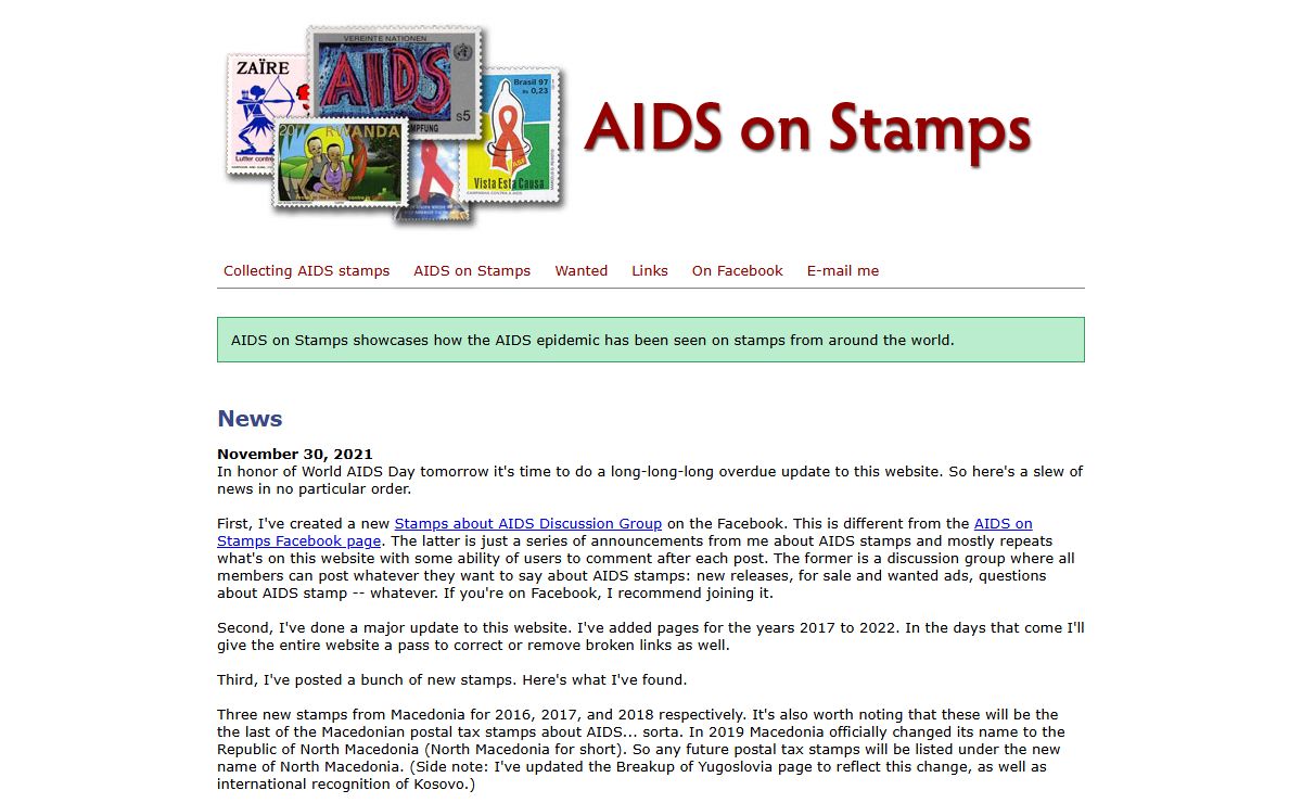 AIDS on Stamps