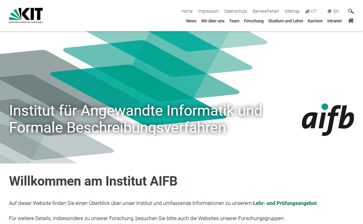 KIT - AIFB - Startseite