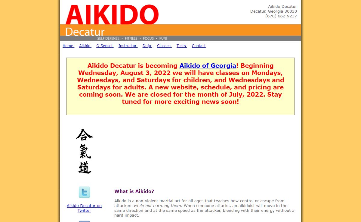Aikido Decatur (Georgia) - Home Page